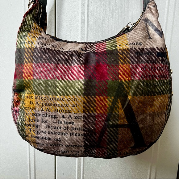 LAMB LeSportsac Gwen Stefani Donegal Plaid Print Bag - Picture 11 of 14